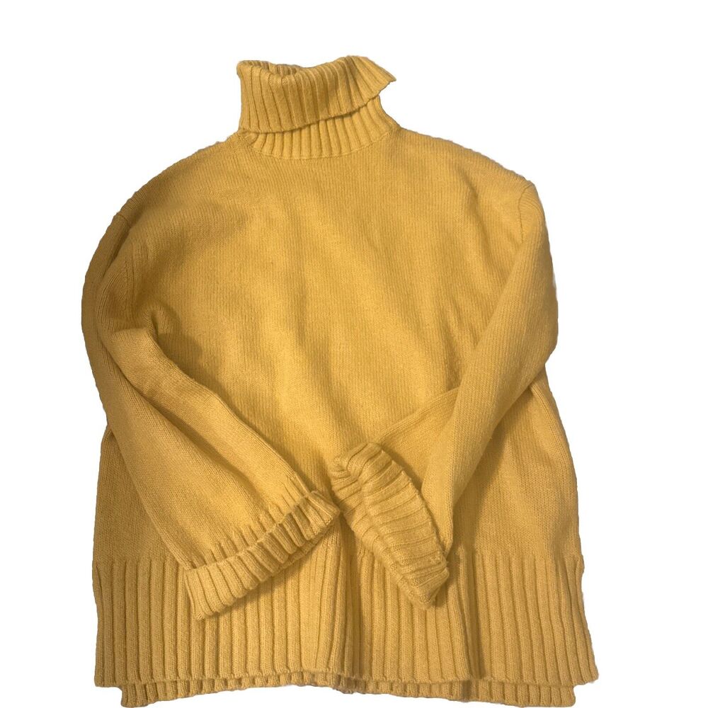 H&M Yellow Turtleneck Sweater
